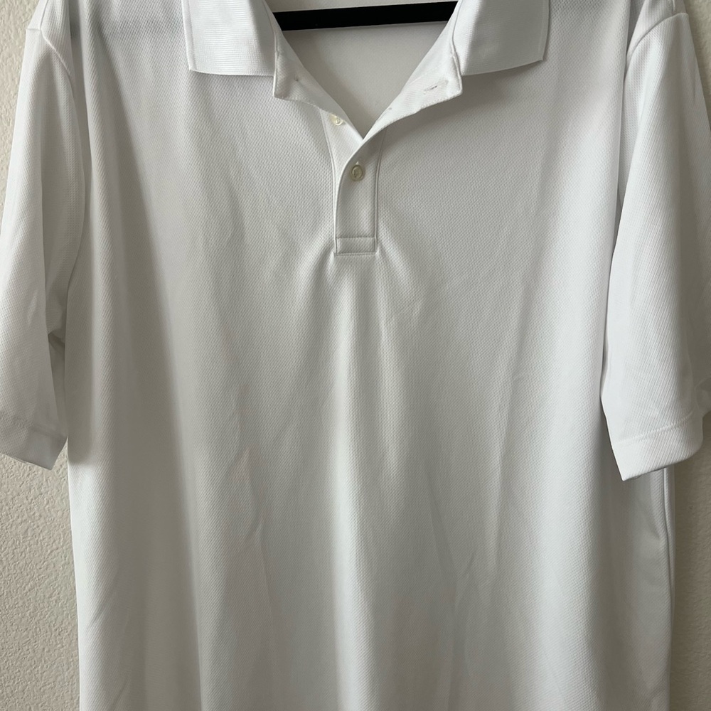 Lands End Classic White Polo Shirt